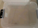 禧天龙塑料衣物收纳箱玩具整理箱55L 透明 1个装 带轮 实拍图