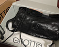GROTTO个乐黑石包小号迷你号无性别主义植鞣绵羊皮单肩斜挎软包礼物 黑石S水波纹黑标 实拍图