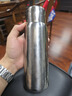TUNE-PATTERN纯钛保温杯双层高档磁吸钛杯焖泡茶杯养生钛水杯中秋节礼品钛杯子 炫目银【送皮质杯套+杯刷】560ml 实拍图