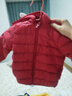 嘟嘟家宝宝羽绒服冬季轻薄儿童白鸭绒保暖男童连帽外套冬装童装 红色110 实拍图