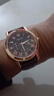 【网红爆款】商务腕表石英运动表休闲皮带男女手表 棕色 实拍图