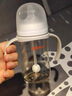 贝亲（Pigeon）自然离乳 PPSU重力球吸管双把手奶瓶 240mL  6月+ AA252 实拍图