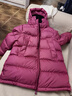 保姆鹅  【风墙】儿童羽绒服宝宝中长款护脸加厚外套保暖童装[NG2664] 石榴粉 120 实拍图