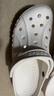卡骆驰（CROCS）洞洞鞋贝雅男鞋女鞋轻便耐磨一脚蹬拖鞋休闲鞋|10126 白-100 45 (290mm) 实拍图