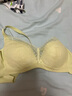 曼妮芬[朱珠同款]性感法式蕾丝无钢圈内衣女薄款聚拢小胸显大胸罩文胸 黄绿色 80B (36) 实拍图