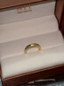 周生生圣诞黄金戒指 足金Amore女款开口戒女生礼物78036R 计价3.65克 实拍图