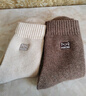 猫人3双装35%羊毛袜子男士袜子男冬季加厚保暖袜男毛圈袜睡眠袜男 实拍图