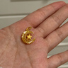 周大福星星揽月星月织梦黄金吊坠女(工费360)约2.4g EOF1634 实拍图