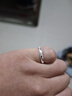 饰珀999足银尾戒男小指银单身戒指独身简约个性女尾戒磨砂开口戒刻字 宽约3MM/磨砂小尾戒/可调节大小 实拍图