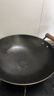 京东京造 炒锅 无涂层铸铁圆底双耳东北铁锅炖锅干锅油炸  带盖34cm  实拍图