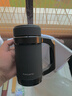 富光办公保温杯商务水杯子带把手带滤网茶杯304不锈钢水杯壶黑色500ml 实拍图