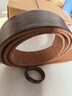 君沃无头皮带条男真皮不带头针扣头层纯牛皮男士裤腰带软真皮不含扣头 实拍图