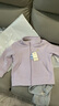 戴维贝拉（DAVE＆BELLA）摇粒绒儿童外套休闲男童上衣洋气宝宝衣服女童外衣秋冬新款童装 烟紫色DB4237540-C 110 cm（建议身高100-110cm） 实拍图