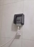 国际电工 86型自粘贴加高插座防水罩防溅盒智能电源插座防水盒保护罩 黑色透明一位加高防水盒  实拍图