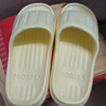 洁丽雅拖鞋女夏季室内家居家用浴室洗澡防滑防臭EVA情侣静音凉拖鞋男夏 黄色【热卖款】 38-39 （适合37-38码） 实拍图