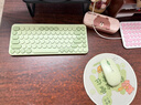 B.O.W航世 MK397L充电无线键盘鼠标套装 办公超薄外接台式笔记本电脑静音可爱键鼠 清新绿 实拍图
