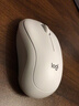 罗技（Logitech）M221 轻音鼠标 无线鼠标 办公鼠标 对称鼠标 带无线微型接收器 米白色 实拍图