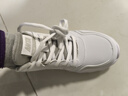 安踏运动鞋女鞋秋冬新款防水皮面跑步鞋休闲鞋百搭轻便软底减震小白鞋 【加绒棉鞋皮面同款】白色 36 (225mm) 实拍图