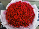 幽客玉品鲜花速递红玫瑰花束表白送女友老婆生日礼物全国同城配送 99朵红玫瑰花束—永恒的爱 实拍图