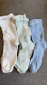 全棉时代儿童袜子婴儿棉袜宝宝新生儿男女童中长筒袜 蓝白蓝 15cm 实拍图