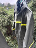 姜太公雨衣雨裤套装防暴雨男款摩托车骑行分体式外卖骑手电瓶车专用雨披 军绿色A款（防暴雨+PVC针织布） M1件 实拍图