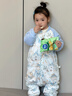 威尔贝鲁（WELLBER）恒温睡袋婴幼儿1-3岁竹棉睡衣秋冬儿童宝宝防踢被子厚夹棉 梦境L 实拍图
