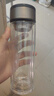 【⭐京东物流配送】高硼硅双层玻璃杯大容量泡茶杯水杯子茶水分离 【双层加厚】茶杯 350ml 1只 实拍图