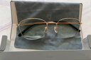 米家小米防蓝光眼镜 平光无度数手机电脑防辐射眼镜男女 金色 实拍图