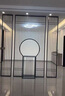 不锈钢屏风隔断金属格栅镂空铝雕刻花格现代简约轻奢入户玄关定制 拉丝玫瑰金 实拍图