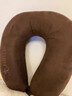 嘉唯（JAHVERY） 记忆枕头u型枕便携颈椎枕旅行出国午睡乘飞机必备飞行级护颈枕头 咖啡色（经典款） D32/10CM 实拍图