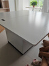 初暖升降茶几餐桌两用小户型简约实木可伸缩折叠多功能茶几电视柜 白色玻璃 环保颗粒板（10%客户购买） 实拍图