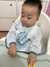 贝肽斯围兜婴儿辅食罩衣男女宝秋冬防油水饭兜口水围嘴儿童防污画画围裙 伦纳多恐龙 80（0-2岁 适用身高70-80cm） 实拍图