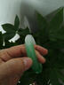 缅甸老坑冰种飘绿花玉镯子女半山半水镯子飘花玉手镯浅绿翡翠手镯 54号 实拍图