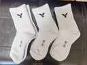 威克多（VICTOR）加厚羽毛球袜毛巾底运动袜SK172 sk198 SK172A 白色 （25-28CM）/3双装 实拍图