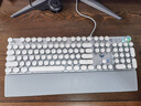 狼蛛（AULA）F2088 机械键盘 有线键盘 游戏键盘 104键背光混光朋克 电脑键盘 笔记本键盘 银白圆键 青轴 实拍图
