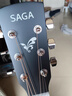 萨伽（SAGA）吉他sf600民谣初学入门男女萨迦木吉他jita萨嘎乐器 36英寸GS600原木色儿童/旅行款 实拍图