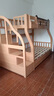 可颜上下铺床儿童床男孩女孩卡通高低床子母床双层床小户型实木上下床 柜梯款 上床宽100  下床宽120 实拍图
