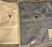 拇指白小T二代短袖T恤男女春夏三防纯棉白小丅打底衫上衣 雾霾蓝男款 3XL 实拍图
