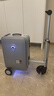 Airwheel爱尔威电动行李箱可骑行拉杆箱可坐可代步铝框箱包20英寸登机箱 实拍图