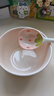 草莓陶瓷碗勺家用高颜值米饭碗少女心甜品碗釉下彩餐具套装 【2件套】浅粉草莓1碗1勺 实拍图