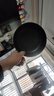 【亏本清仓】韩式麦饭石色不粘锅平底锅铁锅电磁炉不带盖 黑色小煎锅 16cm 实拍图