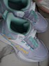 特步（XTEP）儿童童鞋大字母涂鸦全革旋钮扣街头篮球鞋 雪青紫/特步白 35码 实拍图