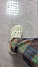 卡骆驰（CROCS）洞洞鞋贝雅男鞋女鞋轻便耐磨一脚蹬拖鞋休闲鞋|10126 白-100 37 /38(230mm) 实拍图