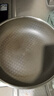 炊大皇平底煎锅304不锈钢钛盾0涂层不粘锅可用铁铲蜂窝纹煎锅28cm 实拍图