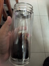 富光男女士双层玻璃杯 高硼硅玻璃304茶隔水杯子 带茶隔泡茶杯500ml 实拍图