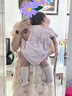 班喜迪女童连衣裙夏装2026新款洋气女宝宝公主裙夏季儿童背心裙子小童装 紫色 90 实拍图