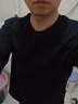 凡客诚品（VANCL）纯棉长袖T恤男春秋季圆领内搭衣服休闲宽松透气打底衫 黑色 2XL 实拍图