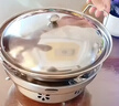 贝傅特固体酒精炉套装小火锅炉子便携户外露营炊具干锅锅具带盖26cm 实拍图