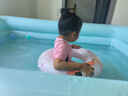 博士豚婴儿游泳池家用大型儿童充气泳池玩具游泳桶洗澡盆户外气垫游泳池 2.1M三层+电泵 实拍图