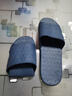 班哲尼 旅行便携式折叠酒店居家EVA防滑浴室情侣洗澡非一次性拖鞋 含便携收纳袋 藏青 XL（42-44尺码） 实拍图